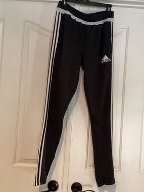 Adidas Youth Pants, Size XL, Color Gray, White
